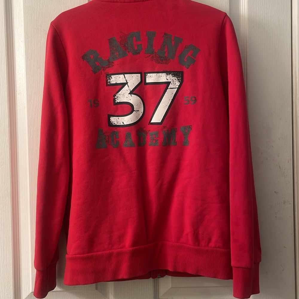 Red Long Sleeve Mini John Cooper Works Zip Up Jacket Size Large